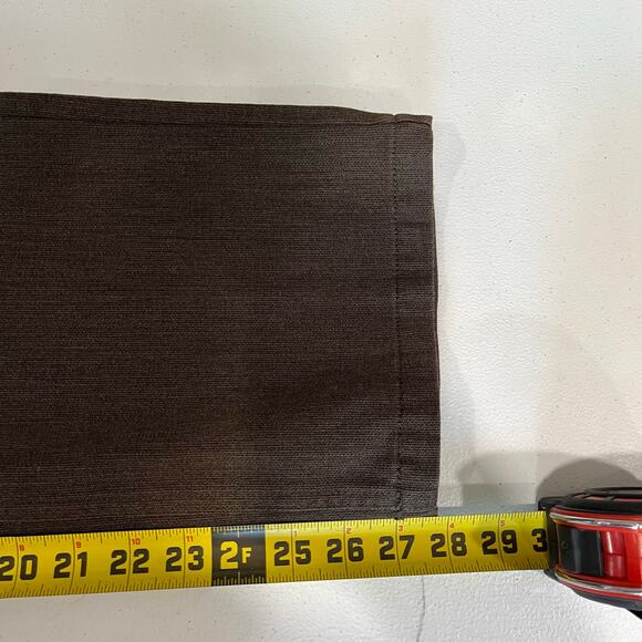 KENNETH COLE Mens Flat Front CASUAL PANTS Jean Cut 34x29 (28”) Brown Jeans - Picture 7 of 7